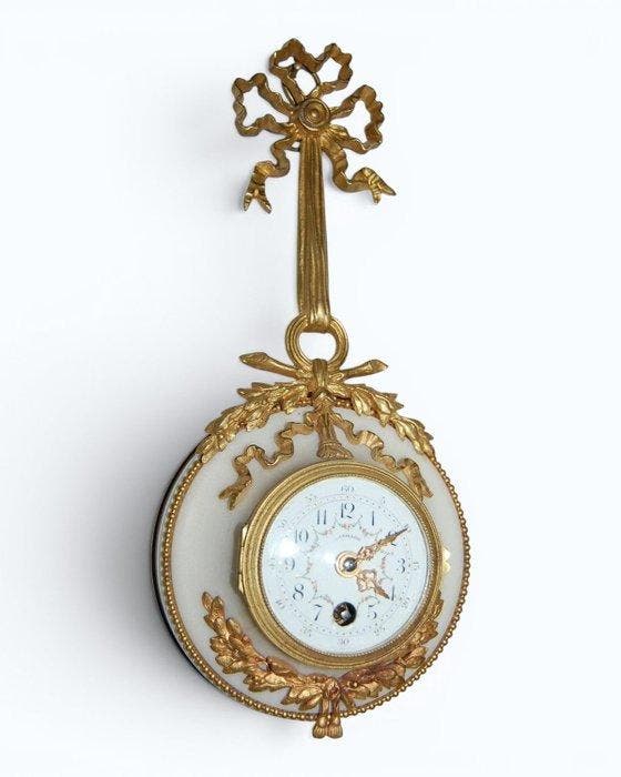 Wandklok - Marmer - 1850-1900, Antiek en Kunst, Antiek | Klokken