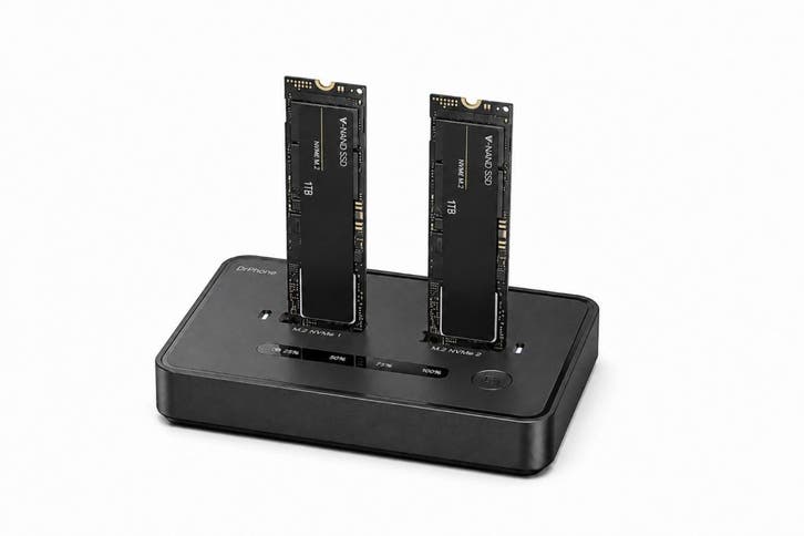 DrPhone DataBridge – M.2 NVMe SSD Docking Station – Dual Bay, Computers en Software, Harde schijven, Verzenden