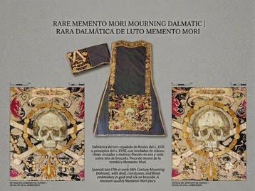 Barokke rouw-dalmatiek - Antiek - Zijde - 1700-1750 -