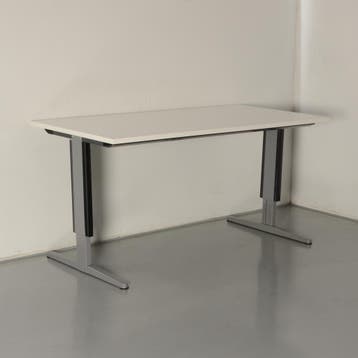 Aspa bureau, wit blad, 160 x 80 cm, hoogte instelbaar, Huis en Inrichting, Bureaus, Ophalen of Verzenden, Nieuw
