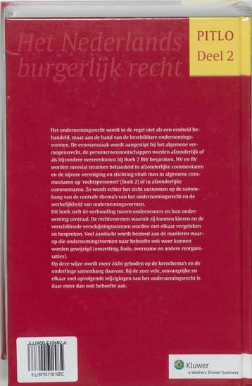 Pitlo 2 - Ondernemingsrecht 9789013006773 W.J.M. Van Veen, Verzenden, Zo goed als nieuw, W.J.M. Van Veen