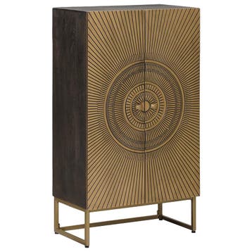 vidaXL buffetkast Koper 53,5 x 30 x 95 cm, Huis en Inrichting, Minder dan 50 cm, Verzenden, Nieuw, Minder dan 100 cm