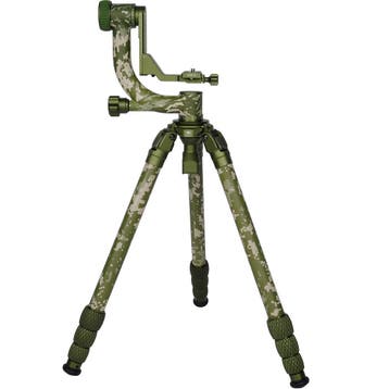 Sirui CT3204 Explorer Tripod + CH20 Camouflage, Nieuw, 150 tot 175 cm, Met balhoofd, Ophalen of Verzenden