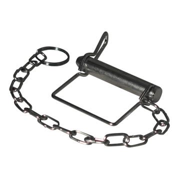 SIMOL Vergrendelpen met veer Ø15,8 x 93mm, ketting 310mm, Auto diversen, Aanhangwagen-onderdelen, Ophalen of Verzenden, Nieuw