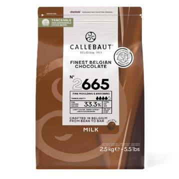 Callebaut Chocolade Callets Melk Hoge Vloeibaarheid 2,5kg, Verzenden, Nieuw