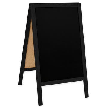 Krijtstoepbord | CLASSIC | Hout | Zwart | 510x450x850(h)mm, Verzenden, Nieuw in verpakking