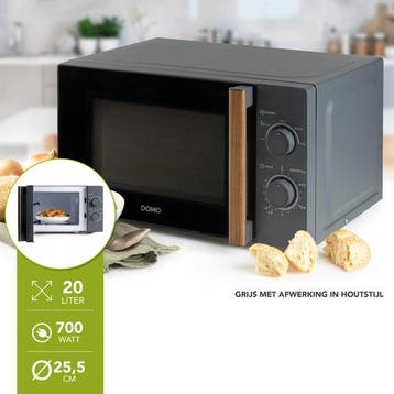 DOMO DO2920 Solo Microgolfoven “Wood You” - Magnetron - 20, Verzenden