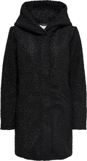 JDY - Maat XS - JDYSONYA LONG BOUCLE HOOD JACKET OTW HAB, Kleding | Dames, Jassen | Winter, Verzenden, Nieuw