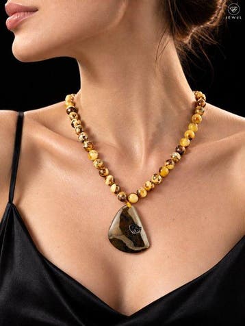 Premium Baltisch barnsteen ketting – honingkleurige,
