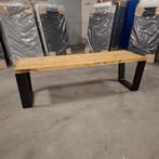 Massief eiken eetkamertafel, Wood Industries, Bruin, Nieuw