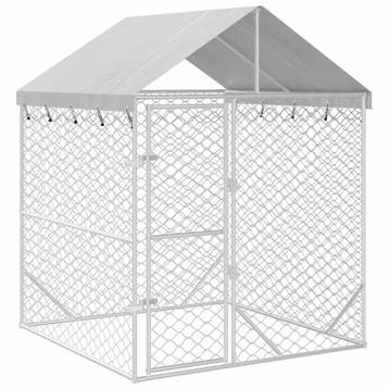 Dierenverblijf Gegalvaniseerd | Tweedekansje | OP=OP, Dieren en Toebehoren, Hondenkennel, 110 cm of meer, 100 cm of meer, Nieuw