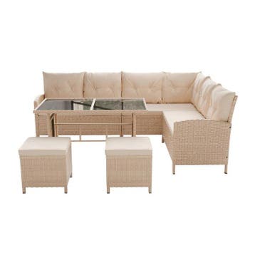 Loungeset Manacor - Creme / Zand - Incl. Kussens, Verzenden, Nieuw