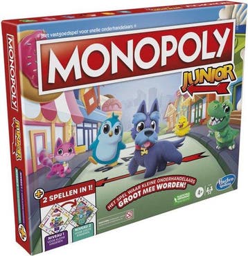 Monopoly Junior - 2-in-1 spel - Bordspel, Verzenden, Nieuw
