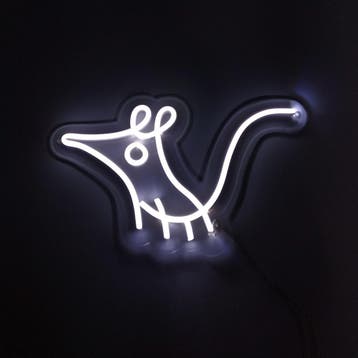 Muis Neon Bord Muisje Dieren Lamp LED, Verzamelen, Verzenden, Nieuw