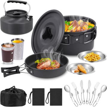 Kampeerservies set | Compact | 28% Korting, Ophalen of Verzenden, Nieuw