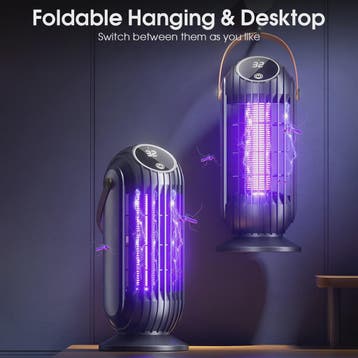 Oplaadbare Muggenlamp 4000mAh - 2-in-1 Insectendoder & Nacht, Caravans en Kamperen, Kampeeraccessoires, Verzenden, Nieuw