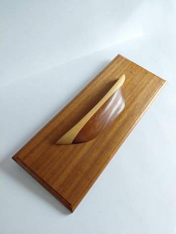 Halfmodel - Large Demi coque décorative en bois, 43.5 cm, Nieuw