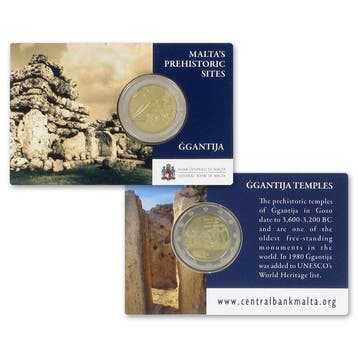 Malta 2 Euro Ggantija 2016 BU Coincard, Verzenden