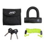 VINZ Dinara Schijfremslot ART4 - Zwart, Motoren, Accessoires | Sloten, Verzenden, Nieuw