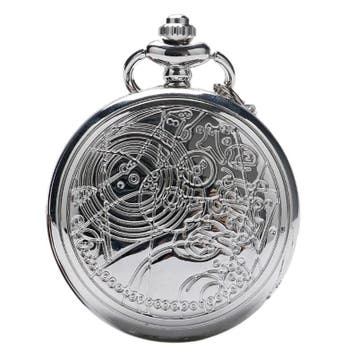 Fako - Zakhorloge - XXL - Geo - Ø 47mm - Zilverkleurig, Verzenden, Nieuw