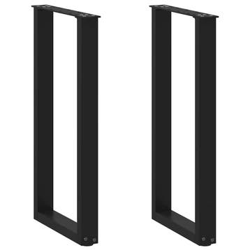 vidaXL Console tafelpoten 2 st U-vormig 28x(72-73) cm staal, Verzenden, Nieuw