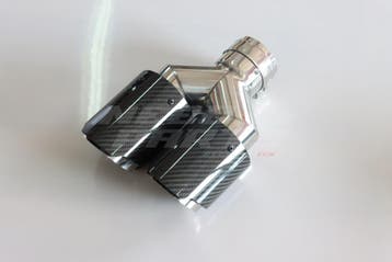 Glossy Carbon Dual Right Exhaust Tips 101mm, Ophalen of Verzenden, Nieuw