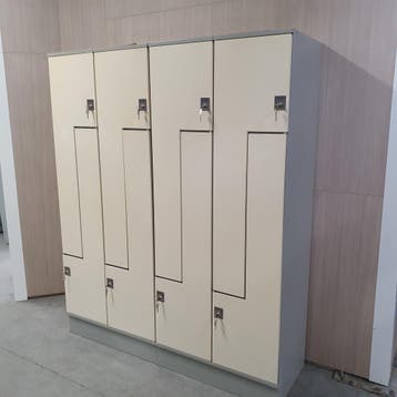 8-deurs Oostwoud ruimte besparende Z-lockerkast - 195x160x50, Ophalen of Verzenden, Nieuw