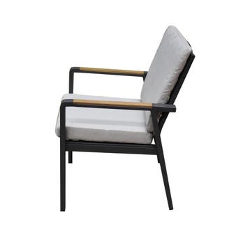 Set van 6 Lola dining tuinstoelen aluminium antraciet, Tuin en Terras, Ophalen of Verzenden, Nieuw, Aluminium