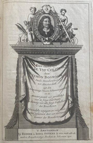 Symon Bosboom - Kort Onderwys van de Vyf Colommen - 1690