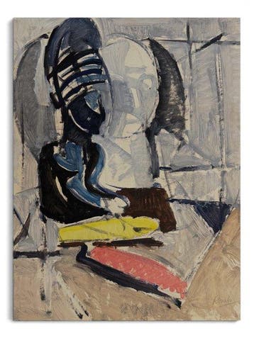 René Mels (1909-1977) - Composition semi-figurative – Huile