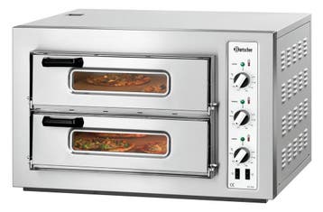 Bartscher Pizza Oven | RVS | 2x 4 Pizza’s Ø25cm | 2 Kamers |, Zakelijke goederen, Horeca | Keukenapparatuur, Ophalen of Verzenden