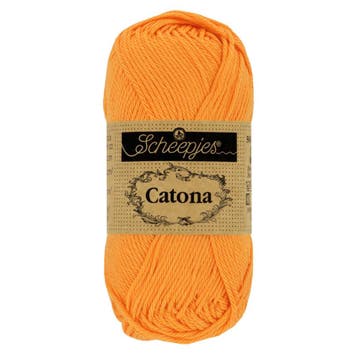 Scheepjes Catona 25g - 411 Sweet Orange, Ophalen of Verzenden, Nieuw, Breien of Haken, Wol of Garen
