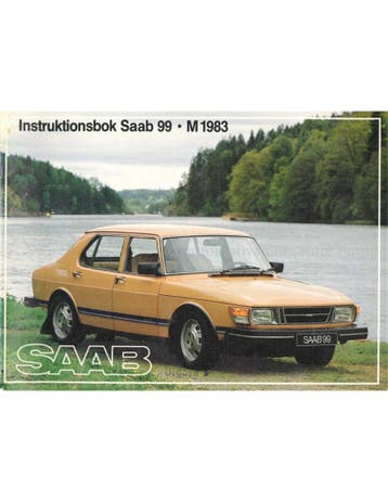 1983 SAAB 99 INSTRUCTIEBOEKJE ZWEEDS, Auto diversen, Handleidingen en Instructieboekjes