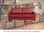 Leren bank Energy - 2,5 zits - Massif Rosso (rood) - Poten, 150 tot 200 cm, Nieuw, Ophalen of Verzenden, Rechte bank