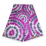 Afrikaanse print stof - Paarse Tie Dye - 100% katoen - 1 yar, Ophalen of Verzenden, Nieuw