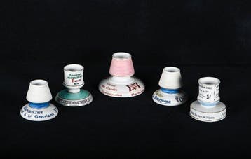 Prachtige set van 5 antieke porseleinen Bistro Pyramides /, Verzamelen, Nieuw