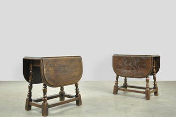 Set bijzettafels (2) - Eik - klassieke hangoor