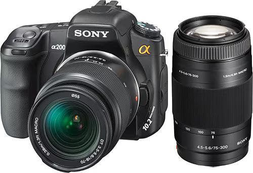 Sony Alpha DSLR-A200W Spiegelreflexcamera + DT 18-70mm + DT, Audio, Tv en Foto, Fotocamera's Digitaal, Zo goed als nieuw, Verzenden