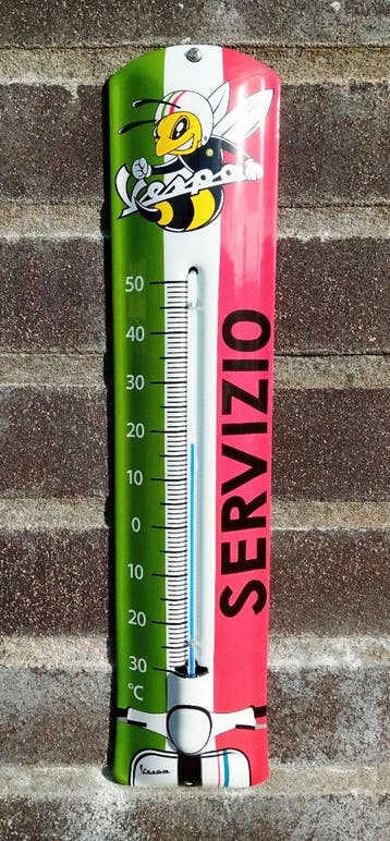 Vespa servizio thermometer, Verzamelen, Merken en Reclamevoorwerpen, Verzenden, Nieuw