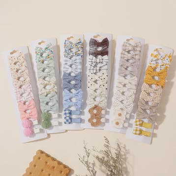20-delige Set Schattige Kinder Haarclips met Strikjes - Leuk, Verzenden, Nieuw