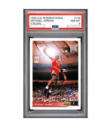 1992 UD International - Michael Jordan #118 Graded card -, Nieuw
