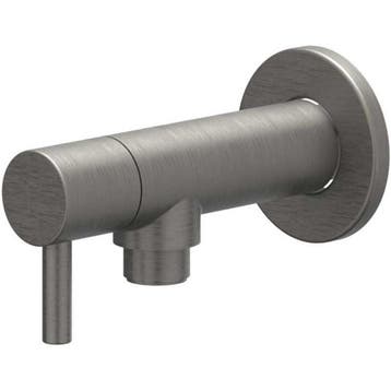 IVY Hoekstopkraan 1/2 x 3/8 - Geborsteld Metal Black PVD, Ophalen of Verzenden, Nieuw