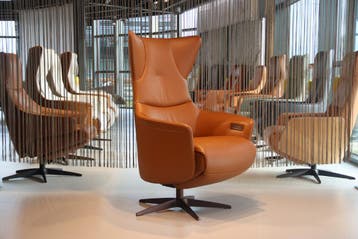 Gealux relaxfauteuil/relaxstoel leer Twinz8090 3motoren+accu, Huis en Inrichting, Fauteuils, Ophalen of Verzenden, Nieuw, Leer