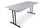 Inklapbare tafel recht | 180x80 | T-frame, Ophalen of Verzenden, Nieuw, Kunststof
