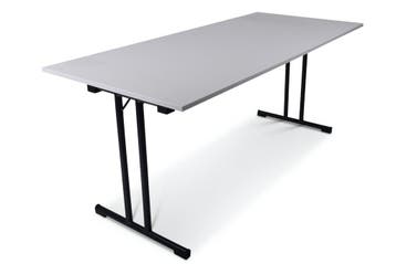 Inklapbare tafel recht | 180x80 | T-frame, Huis en Inrichting, Tafels | Bijzettafels, Ophalen of Verzenden, Nieuw, Kunststof