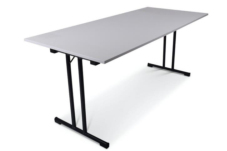 Inklapbare tafel recht | 180x80 | T-frame, Huis en Inrichting, Tafels | Bijzettafels, Nieuw, Kunststof, Ophalen of Verzenden