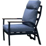 Kota lounge tuinstoel verstelbaar antraciet aluminium, Tuin en Terras, Tuinstoelen, Ophalen of Verzenden, Nieuw, Aluminium