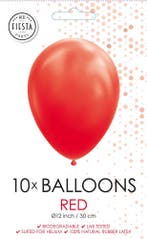 10x Ballonnen Rood, Hobby en Vrije tijd, Feestartikelen, Verzenden, Nieuw, Versiering, Verjaardag