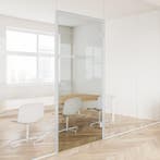 Glazen deur met deurkozijn XL 2,4m² - Wit, Ophalen of Verzenden, Nieuw