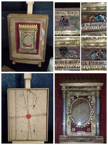Geïnspireerd door de antieke stijl Reliekhouder - Hout,